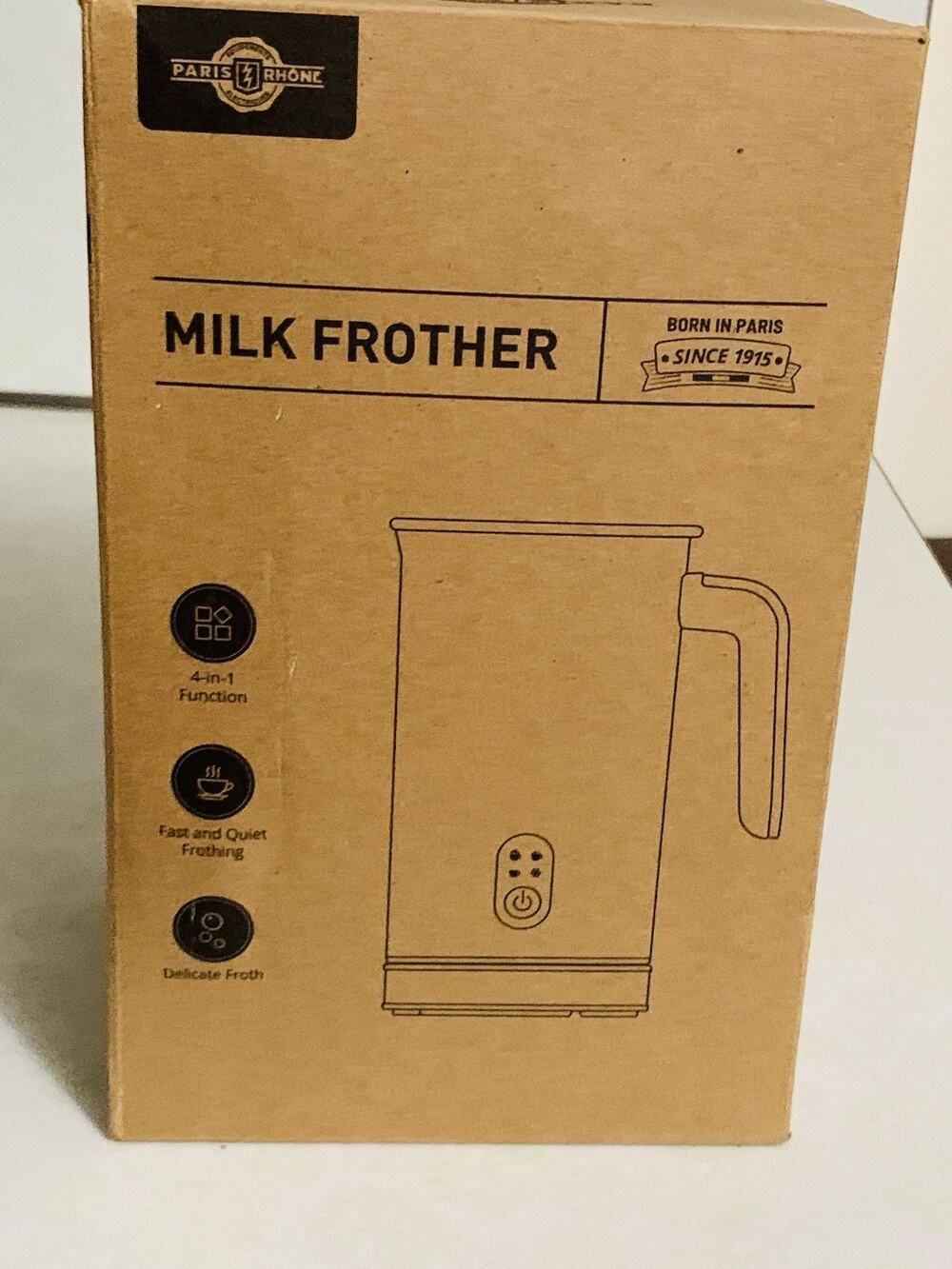 Paris Rhone 4-in-1 Electric Milk Steamer 300ml Coffee Milk Frother Automatic